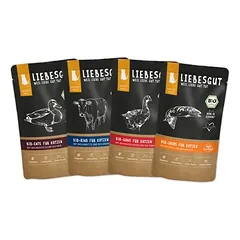 Liebesgut Katzenfutter Friss-dich-satt Paket Adult 48 x 100 g