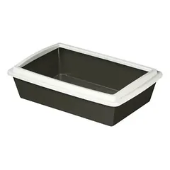 Kerbl, Šiukšlių dėklas su apvado juostele 50 x 35 x 12 cm, grafitas