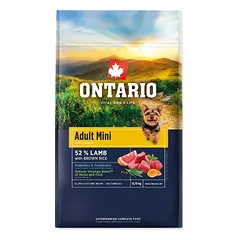 Ontario Adult Mini Lamb & Brown Rice 0,75kg