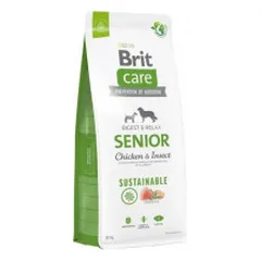 Brit Care Sustainable Senior Chicken & Insect sausas pašaras šunims
