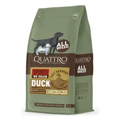 Quattro Sport begrūdis visų veislių suaugusių šunų pašaras su antiena, 3 kg