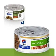 Hill's Prescription Diet Metabolic troškinys su vištiena, drėgnas maistas katėms — 2 nuotrauka