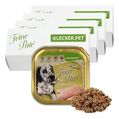 Lyra Pet Lecker.Pet® Paula's Feine Paté su vištiena, drėgnas maistas šunims, 22 x 150 g — 3 nuotrauka