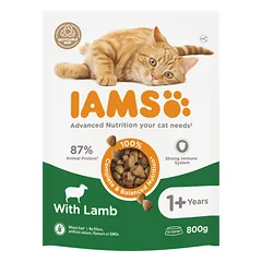 IAMS sausas maistas katėms su ėriena, 0,8 kg
