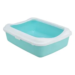 TRIXIE Classic kačių tualetas su kraštais 37x15x47 cm mėtų/baltas