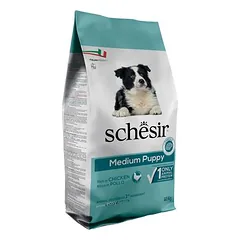 Schesir Dog Dry Medium Puppy su vištiena, sausas maistas šuniukams — 4 nuotrauka