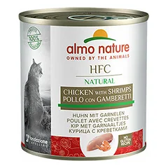 Almo Nature HFC Natural vista ar garnelēm 280 g - konservi kaķiem