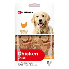 Flamingo Chick'N Chips - šunų skanėstai, vištienos žiedai