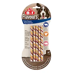 Flavours Trigubo skonio iešmeliai šunims, 6 vnt.