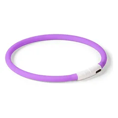 Little & Bigger LED antkaklis šunims, iki 55 cm, violetinė