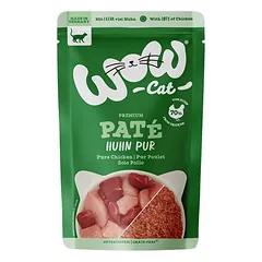 WOW Cat Adult drėgnas maistas katėms, ekonominė pakuotė 24 x 125 g, Huhn & Lachs — 2 nuotrauka