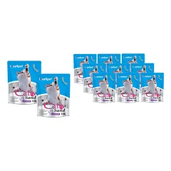 Silikoninis kačių kraikas Smėlis levandų spalvos 11x3,8 l