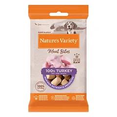 Nature's Variety Meat Bites Liofilizuoti skanėstai su kalakutiena 20 g nuotrauka