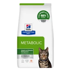 Hill's PD Feline Metabolic sausas pašaras į viršsvorį linkusioms katėms, 3 kg - Pet24