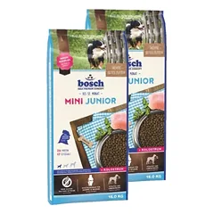 Bosch Junior Mini naminiai paukščiai (nauja formulė) 2x15kg 