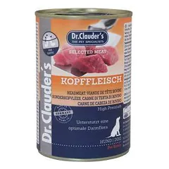 Dr. Clauders Head Meat šlapias maistas šunims su jaučio galvos mėsa, 800 g