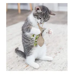 Trixie Cone Cat Toy kartoninis/kanapių žaislas katėms, 13 cm — 2 nuotrauka