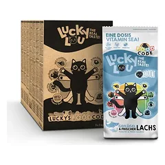 Lucky Lou Adult su paukštiena ir lašiša, sausas maistas katėms, < 1,4 kg — 2 nuotrauka