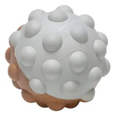 Beeztees Puppy Spielball Denise terrakotta/grau aus Gummi
