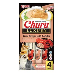Churu Luxury kreminis skanėstas katėms su tunu ir omarais, 4vnt.