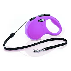 Flexi Classic automatinis virvinis pavadėlis, S/5 m, rožinis