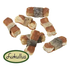 Lukullus smulkūs kramtomieji kaulai 12 x 5 cm (120 g), skanėstai šunims — 2 nuotrauka