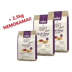 Bosch Soft Senior Goat & Potato 2x12,5 kg + 2,5kg NEMOKAMAI!
