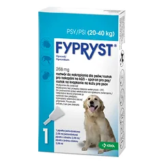 FYPRYST 268 mg (20-40 kg) užlašinamasis tirpalas šunims 1 pip