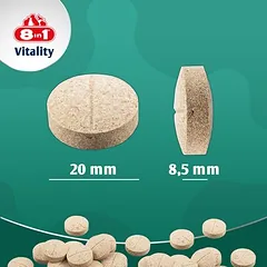 8in1 Vitality gliukozamino + MSM tabletės, papildas šunims, 125 - 249 g — 4 nuotrauka