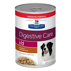 Hill’s Prescription Diet Canine i/d Digestive Care Low Fat Stew – Chicken & Vegetables Konservuotas pašaras šunims virškinimo trakto sveikatingumui (su vištiena ir daržovėmis) 354 g