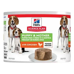 Hills Science Plan Dog Puppy & Mother suvišas su vištiena drėgnas maistas šuniukams ir kalėms, 200 g photo