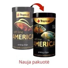 Tropical Soft Line America L minkštas maistas visaėdėms ir mėsėdėms Amerikos žuvims 100 ml — 3 nuotrauka
