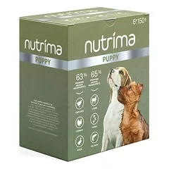 Nutrima konservuoto maisto rinkinys šuniukams6x150g