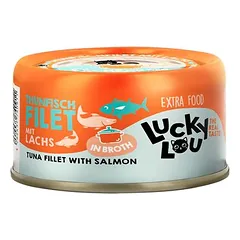 Lucky Lou Extra Food filė sultinyje, drėgnas maistas katėms 12 x 70 g — 4 nuotrauka
