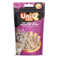 UNIQ PETS cat skanėstas su lašiša ir taurinu 50g