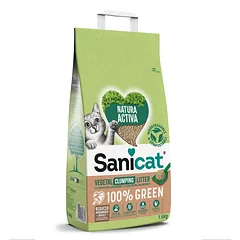SANICAT Natura Activa 100% Green 7,5 kg augalinis kraikas katėms