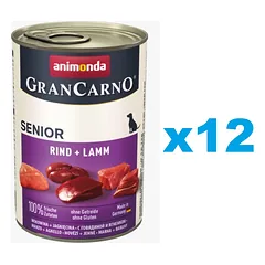 ANIMONDA GranCarno Senior rinkinys su ėriena ir veršiena 12 x 800 g