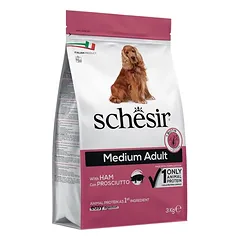 Schesir Dog Medium Adult su kumpiu, sausas maistas šunims — 2 nuotrauka