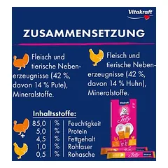 Vitakraft Jelly Lovers su vištiena ir kalakutiena, skanėstai katėms — 3 nuotrauka