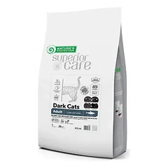 Nature's Protection Superior Care visų veislių suaugusių tamsaus kailio kačių, sausas begrūdis pašaras su silke, 400 g — 2 nuotrauka