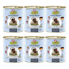 GranataPet Turkey & Rabbit Junior - be grūdų šlapias maistas šuniukams, kalakutiena ir triušiena, 6x 400g — 4 nuotrauka