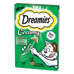 DREAMIES Creamy papildomas ėdalas su katžole 4x10 g