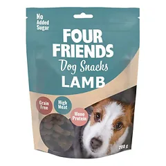 Four Friends Dog Snacks Lamb begrūdis skanėstas šunims su ėriena, 200 g