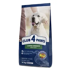 CLUB 4 PAWS Premium didelių veislių suaugusiems šunims su antiena. Visavertis sausas pašaras.