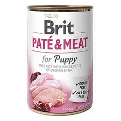 Brit Care Pate & Meat Puppy paštetas šuniukams