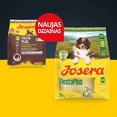 Josera FiestaPlus sausas pašaras šunims, lašiša 900 g.