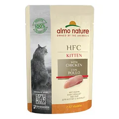 Almo Nature HFC Kitten ar vistu 55 g - konservi kaķēniem