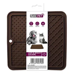 Epic Pet Lick&Snack – laižymo kilimėlis šunims ir katėms, 20x20cm photo
