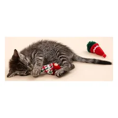 TIAKI Katzenspielzeug-Set Weihnachtswichtel
