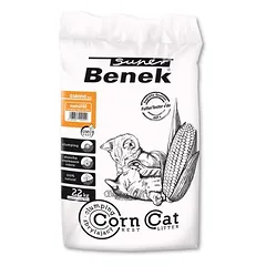 Super Benek Corn Cat Natural, kraikas katėms, Ekonominė pakuotė: 3 x 7 l (apie 13,2 kg) — 4 nuotrauka
